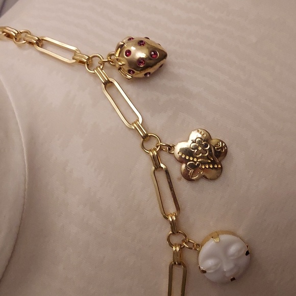 Gold Necklace With Charms - Picture 5 of 6